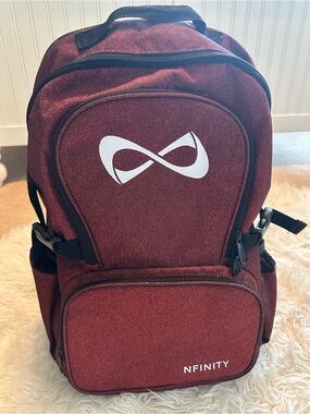 NFINITY Red Glitter Cheer Backpack